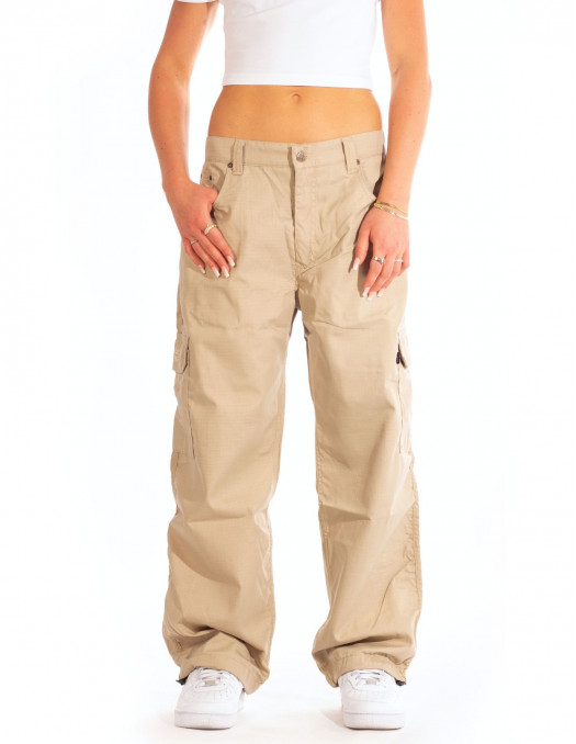 BSAT Combat Cargo Pants Beige Baggy Fit