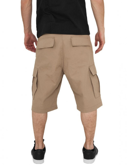 BSAT Baggy Fit Cargo Shorts Beige -...