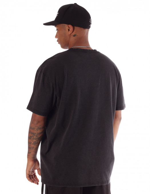 Baggy T-Shirt Acid Washed Black