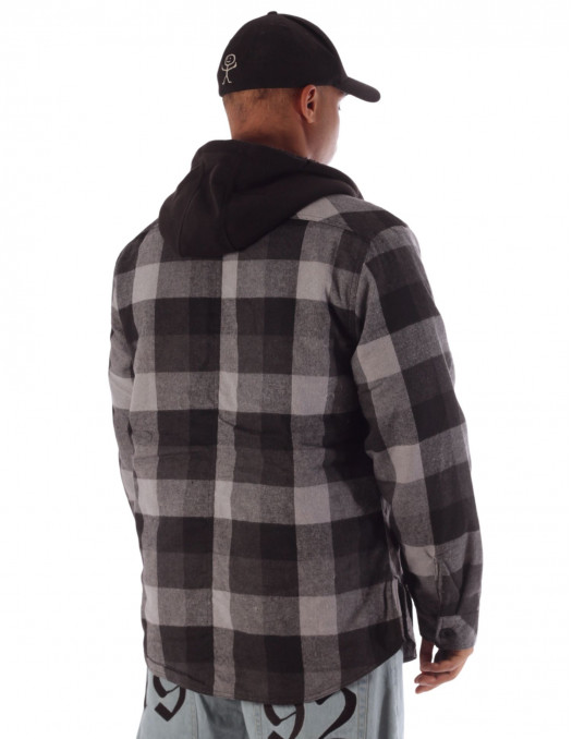 Checkered Thermal Jacket BlackNGrey