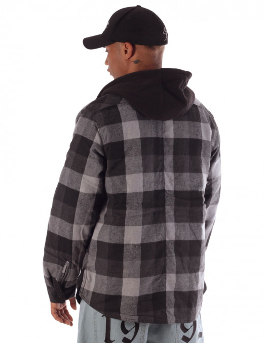 Checkered Thermal Jacket BlackNGrey