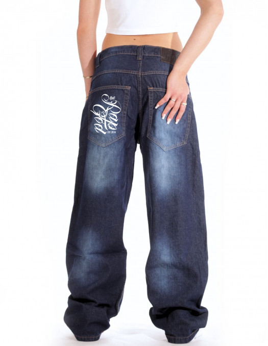 BSAT Baggy Jeans Rap God Medium Blue...