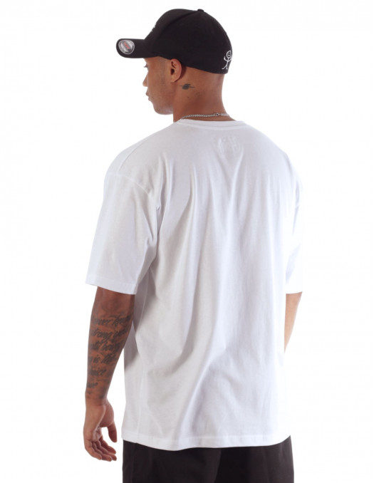 Stickman Skater Tee Baggy White by BSAT