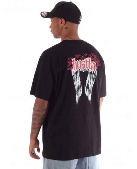 BSAT Hustla Baggy T-Shirt RedNWhite Legendary Collection