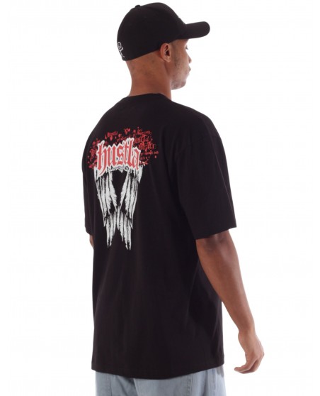 BSAT Hustla Baggy T-Shirt RedNWhite Legendary Collection