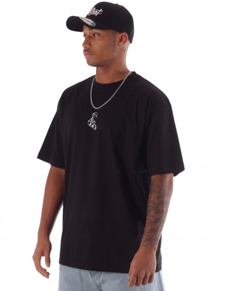 Stickman Skater Tee Baggy Black by BSAT