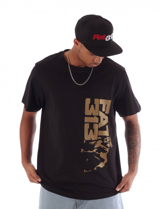 FAT313 District One Gold Tee Black