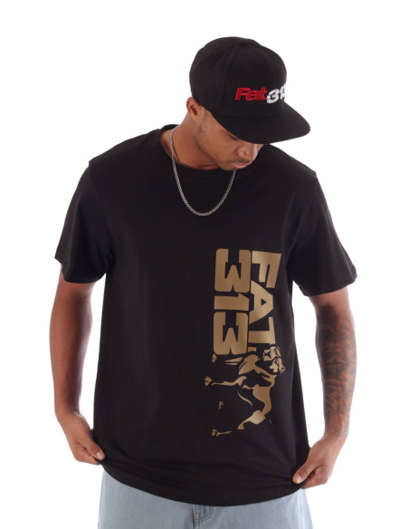 FAT313 District One Gold Tee Black