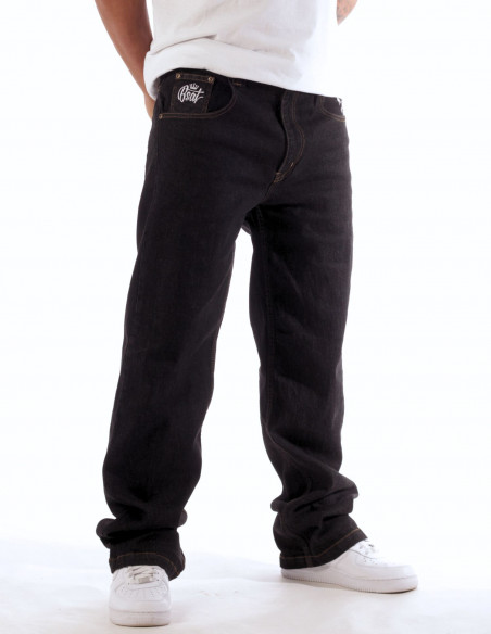 Hands of Skull BSAT Loose Jeans Black *LIMITED EDITION*
