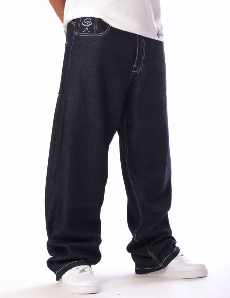 BSAT Stickman Baggy Jeans The Fingers Indigo Blue 1st Edition