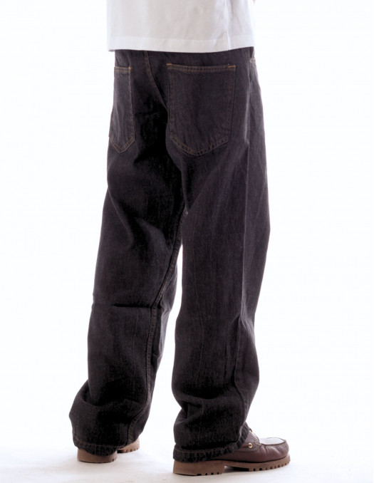 BSAT X-Loose Raw Black Onyx Edge Jeans