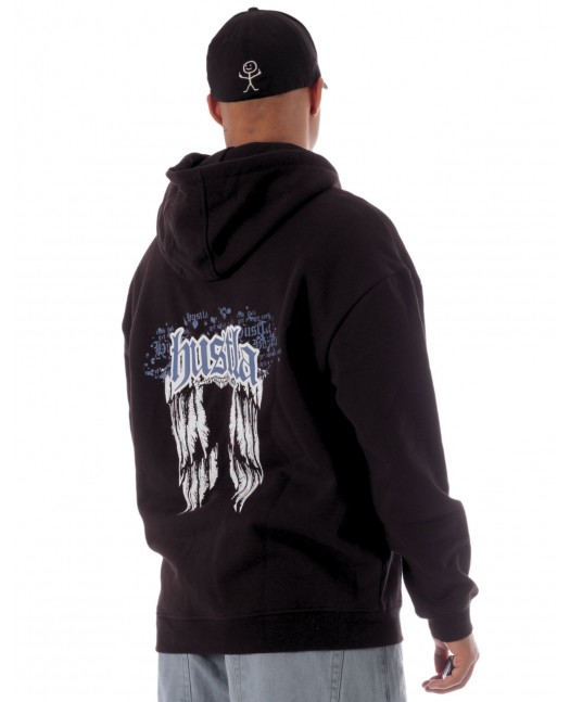 BSAT Black Hustla Hoodie BlueNWhite...
