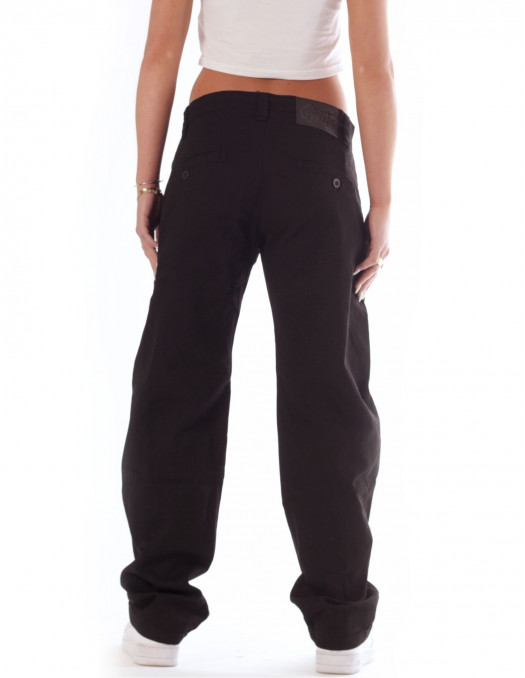 BSAT X-Loose Chino Pants Jet Black