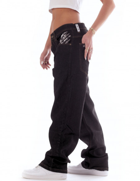 Hands of Skull BSAT Loose Jeans Black *LIMITED EDITION*