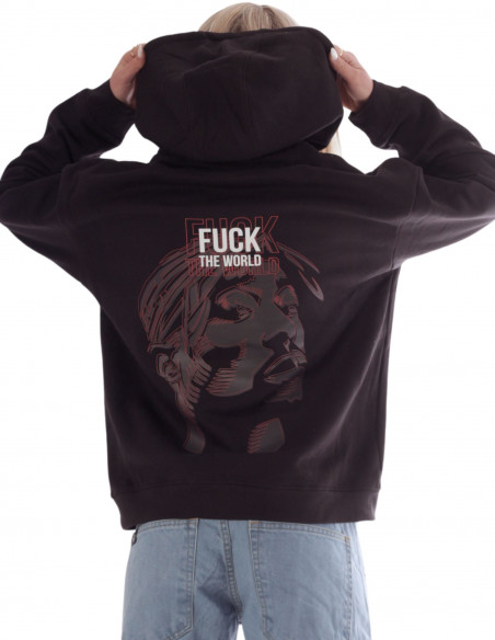 BSAT Tupac Hoodie Black