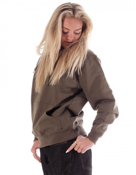 Plain Hoodie Army green