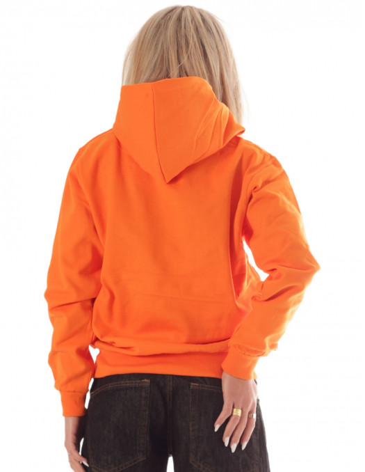 Hoodie All Orange Plain