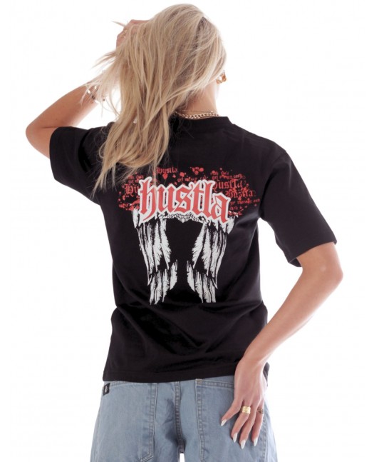BSAT Hustla Baggy T-Shirt RedNWhite...
