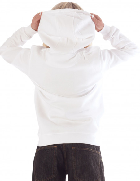 BSAT Stickman Logo Hoodie White