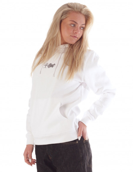 BSAT Stickman Logo Hoodie White