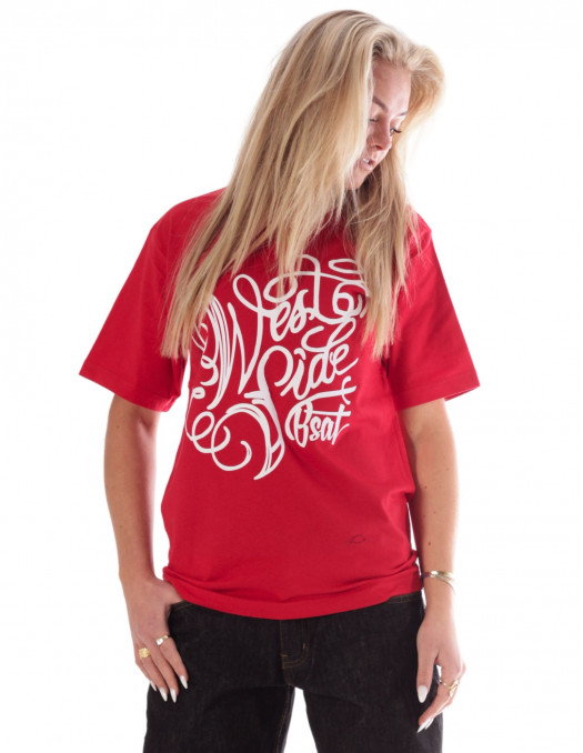 BSAT Westside T-Shirt Red Organic Cotton