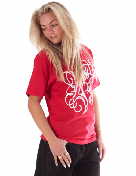 BSAT Westside T-Shirt Red Organic Cotton