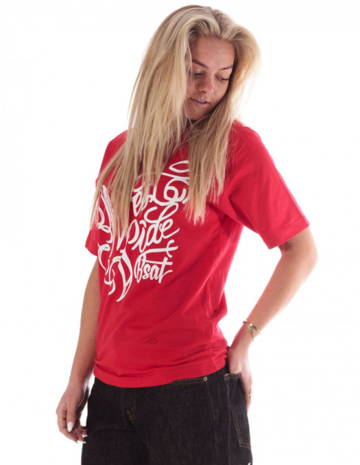 BSAT Westside T-Shirt Red Organic Cotton