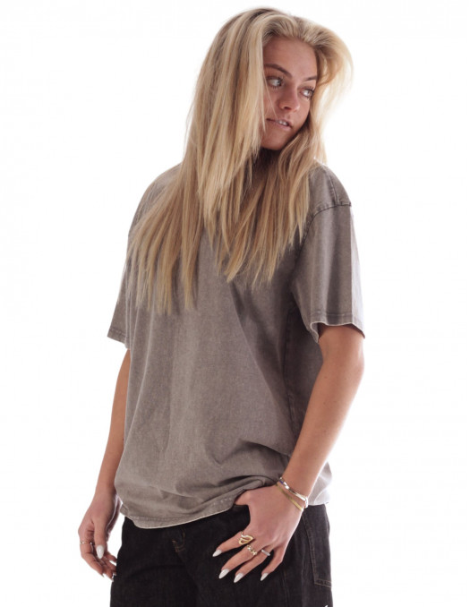 Baggy T-Shirt Acid Washed Asphalt