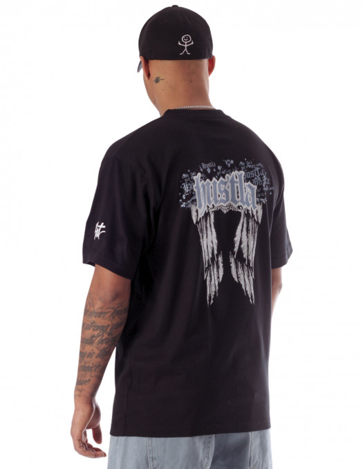 BSAT Hustla Baggy T-Shirt BlueNWhite...