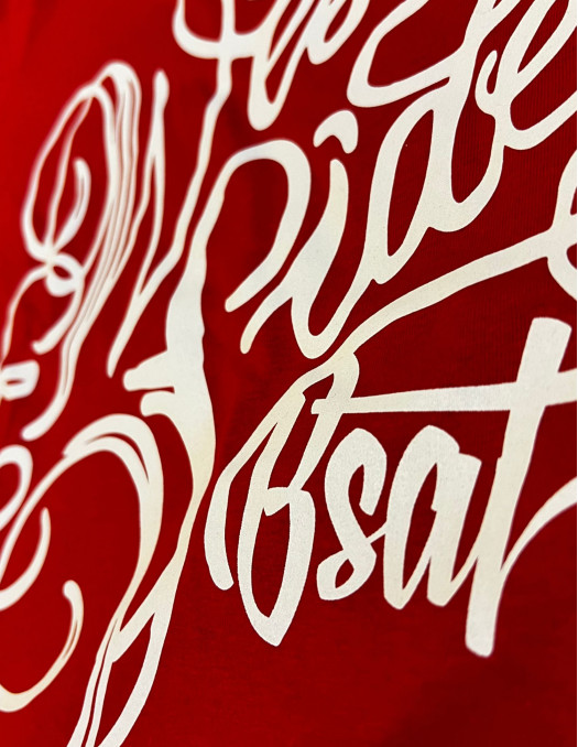 BSAT Westside T-Shirt Red Organic Cotton