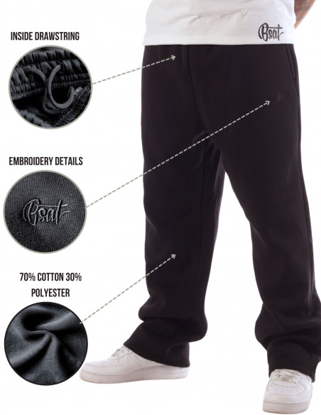 BSAT Only God Can Judge Baggy Sweatpants Ultra Soft Comfy Lounge Black