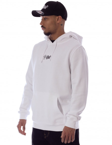 BSAT Stickman Logo Hoodie White