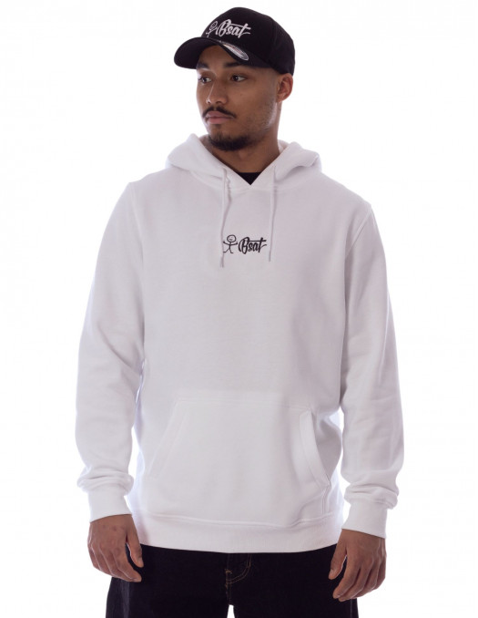 BSAT Stickman Logo Hoodie White