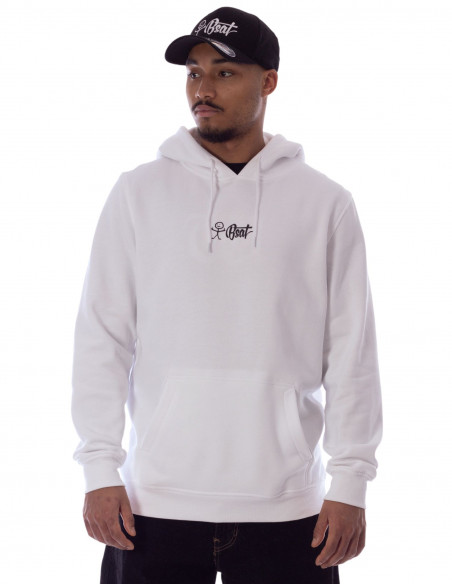 BSAT Stickman Logo Hoodie White
