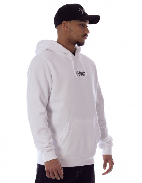 BSAT Stickman Logo Hoodie White