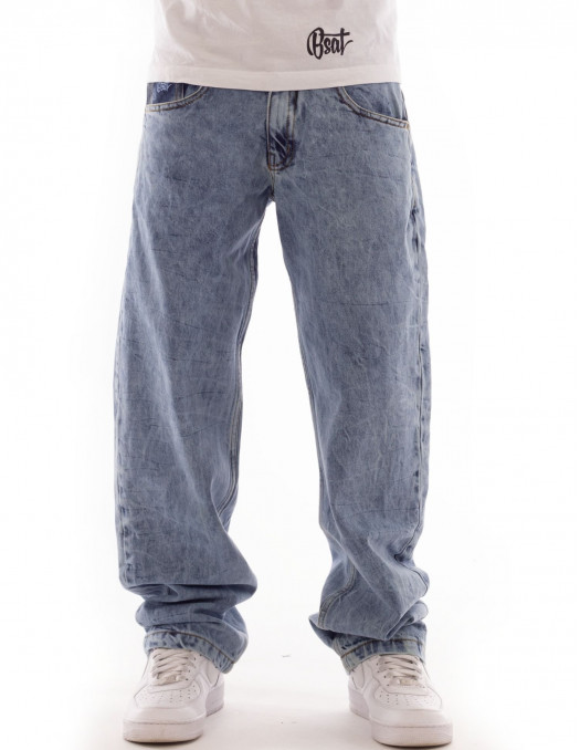 BSAT X-Loose Marble Washed Jeans...