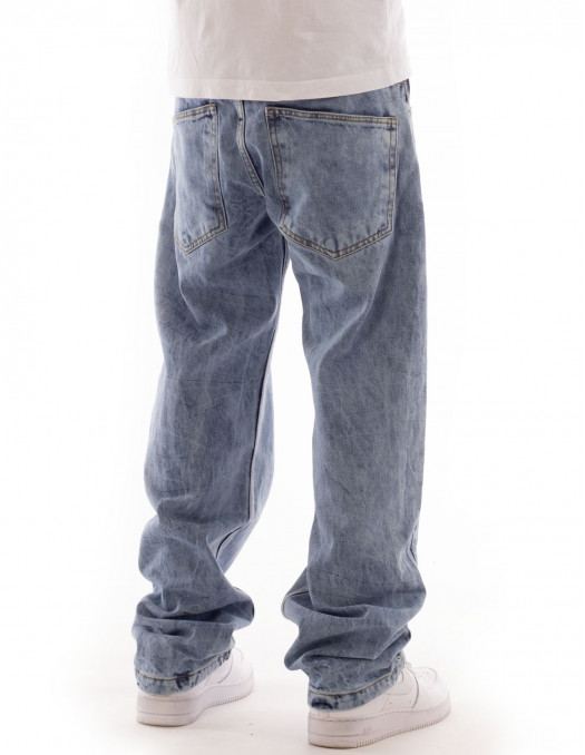 BSAT X-Loose Marble Washed Jeans...