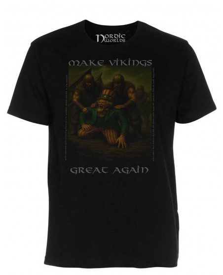 Nordic Worlds Make Vikings Great Again Uncle Sam F*** Off T-shirt