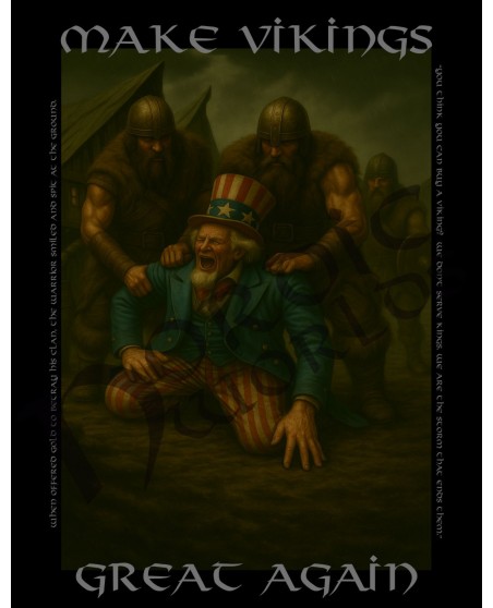 Nordic Worlds Make Vikings Great Again Uncle Sam F*** Off T-shirt