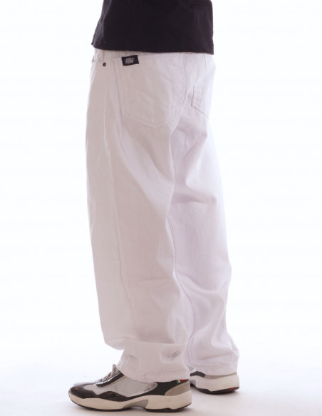 BSAT Medium Baggy White Jeans Paris Floors