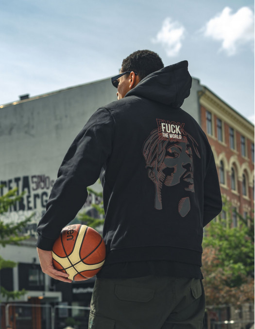 BSAT Tupac Hoodie Black