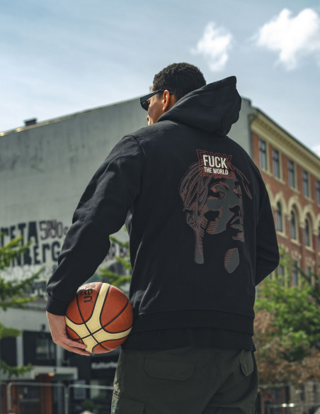 BSAT Tupac Hoodie Black