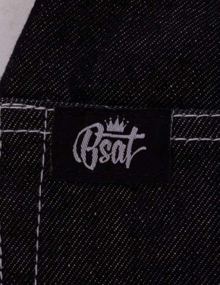 BSAT Aliens 4 Peace Denim Jorts Raw Black shorts *Limited Edition*