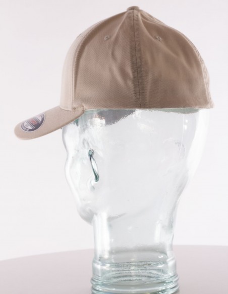 BSAT Bronx Crown Embroidery Cap Athletic Shape Beige