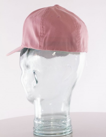 BSAT Bronx Crown Embroidery Cap Athletic Shape Pink Rose