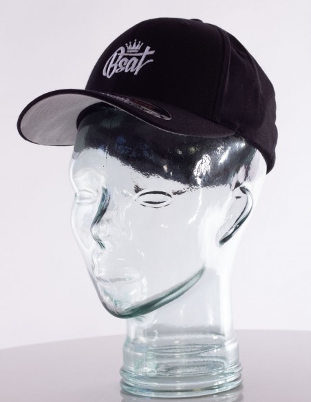 BSAT Bronx Crown Embroidery Cap Athletic Shape Black