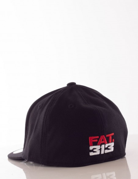 FAT313 Logo Dog Embroidery Cap Black