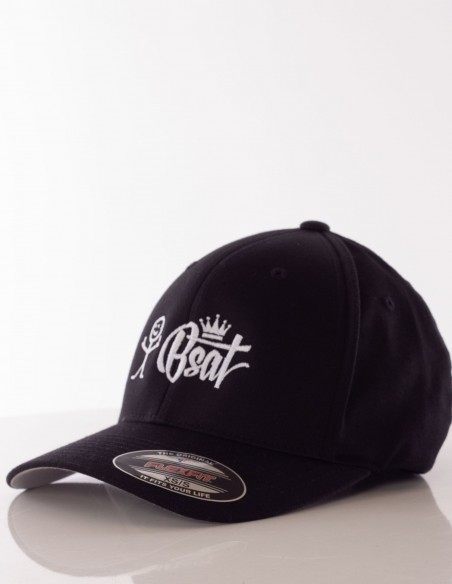 BSAT Stickman Embroidery Cap Shape Black