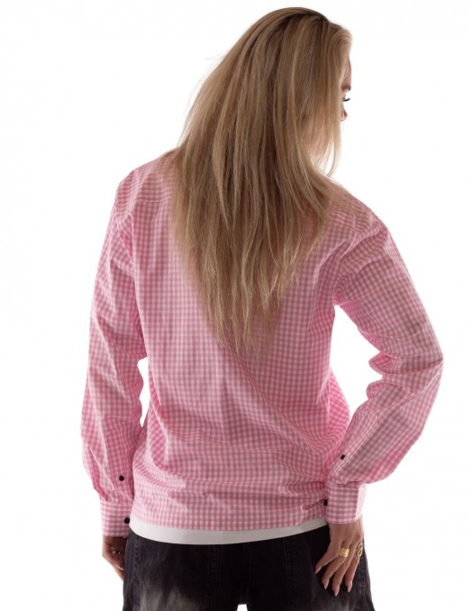 BSAT Studio Shirt – Micro Check Pink