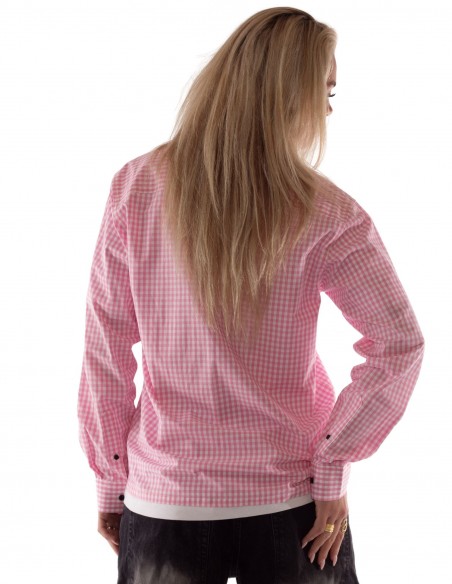 BSAT Studio Shirt – Micro Check Pink